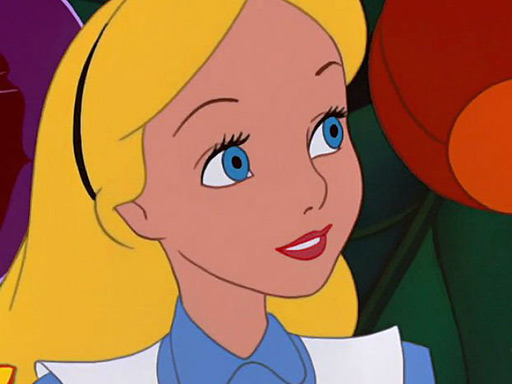 Rozpětí puzzle Alenka v rámci říši divů