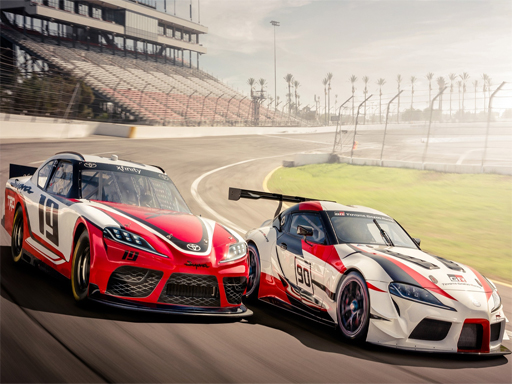 Závodní automobilové puzzle